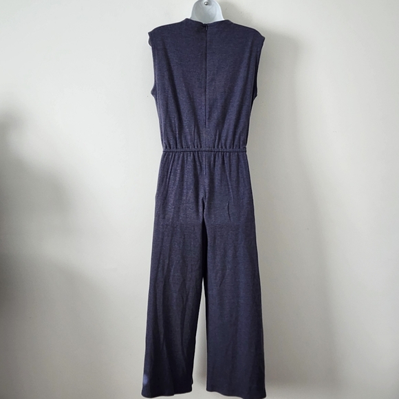 Eileen Fisher Tencel Rib Cropped Jumpsuit Easy Fit Size Small - Picture 12 of 16